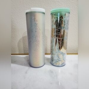 Starbucks Mermaid Themed Tumbler Set